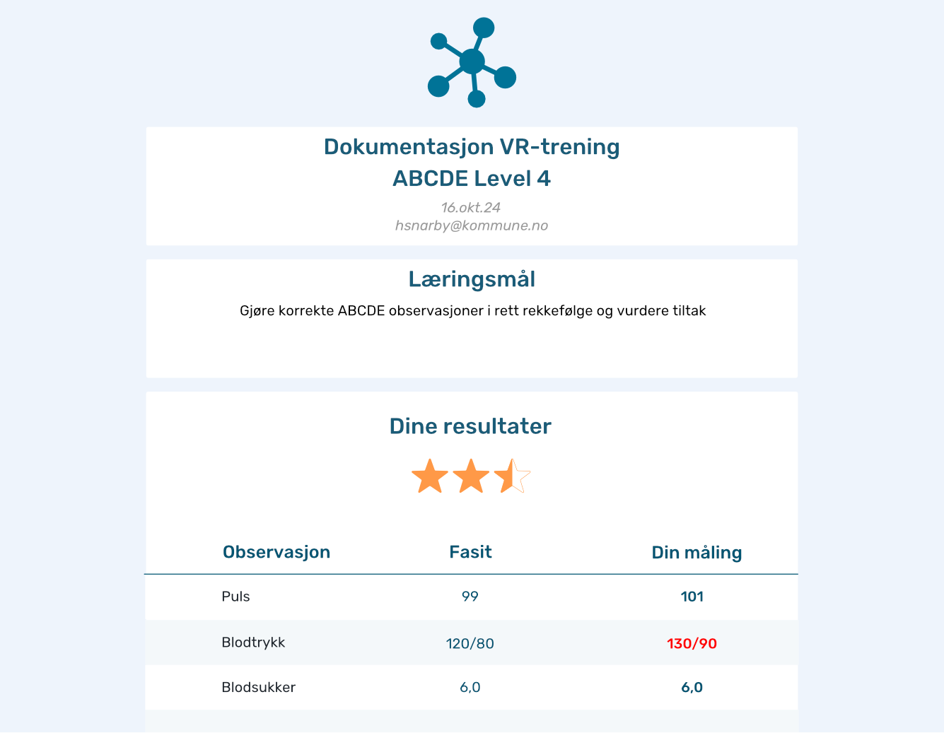 DokumentasjonVR-trening